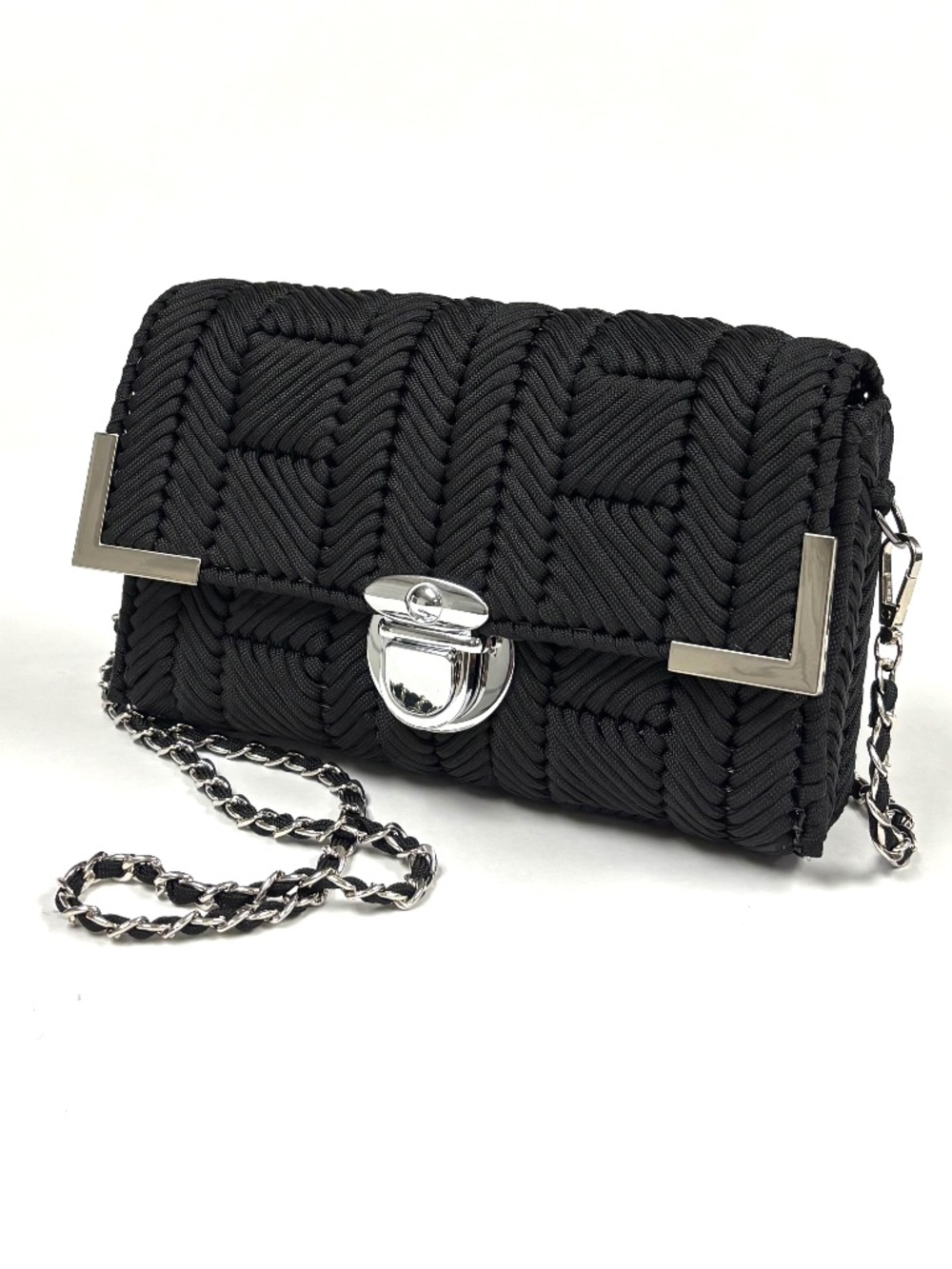 New Hand Woven Black Purse/Bag